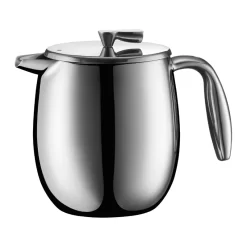 Bodum COLUMBIA Coffee Maker, Thermal French Press Coffee Maker, Stainless Steel, 17 Ounce 11055-16