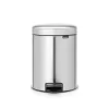 Brabantia NewIcon 1.3 Gal. Matte Steel Fingerprint Proof Step-On Trash Can