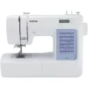 Brother CS5055 Computerized Sewing Machine, 60 Built-in Stitches, LCD Display, 7 Included Feet, White