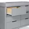Carter's by DaVinci Colby 6 Drawer Double Dresser, Gray
