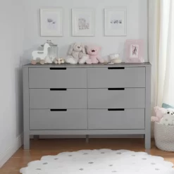 Carter's by DaVinci Colby 6 Drawer Double Dresser, Gray