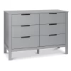 Carter's by DaVinci Colby 6 Drawer Double Dresser, Gray