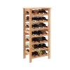 ClosetMaid 28-Bottle Bamboo Wine Rack Free-Standing Shelving Unit