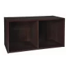 ClosetMaid 78817 Cubeicals Organizer, 2-Cube, Espresso