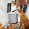 Frisco WeatherPro Airtight Pet Food Storage Container, For Dog Cat Bird and Other Pet Food Storage Bin 50 lbs / 65 qt, Black