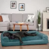 FurHaven Plush & Suede Full Support Orthopedic Sofa Dog & Cat Bed, Deep Pool, Jumbo Plus