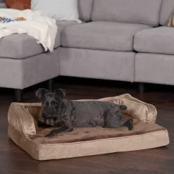 FurHaven Plush & Velvet Orthopedic Comfy Couch Dog & Cat Bed