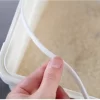 HANAMYA Pet Food Storage Container with Measuring Cup 33lbs, White & Gray
