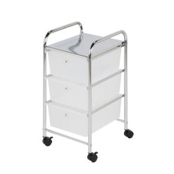 Honey Can Do 3 Drawer Plastic Storage Cart