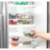Joyful by JoyJolt 24-Piece Light Gray Glass Storage Container Set with Leakproof Lids