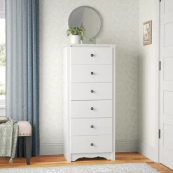 Lark Manor Alyrah 6 Drawer 23.25 W Lingerie Chest, White
