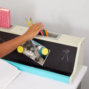 Little Tikes 2-in-1 Chalkboard Desk for Kids, Children, Boys, Girls, Ages 3-8 Years to Study and Play