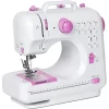 NEX Cute Pink Modern Crafting Sewing Machine with 12 Built-In Stitches