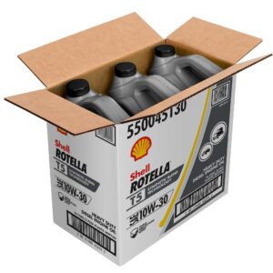 Shell Rotella T5 Synthetic Blend 10W-30 Diesel Engine Oil, 1-Gallon, 3 Pack Case