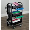 Simply Tidy Gramercy Rolling Cart, Black