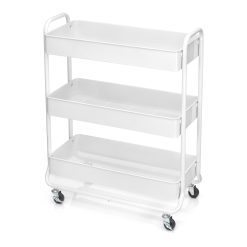 Simply Tidy Hudson Rolling Cart, White