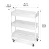 Simply Tidy Hudson Rolling Cart, White