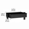 Simply Tidy Lexington 3-Tier Rolling Cart, Matte Black