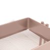 Simply Tidy Lexington 3-Tier Rolling Cart, Rose Gold