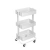 Simply Tidy Lexington 3-Tier Rolling Cart, White