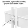 Simply Tidy White Lexington 4-Tier Rolling Cart