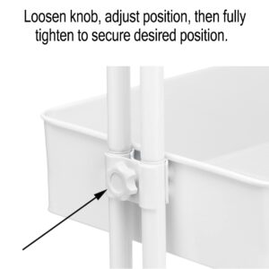 Simply Tidy White Lexington 4-Tier Rolling Cart