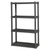 Sterilite 01643V01 4 Shelf Unit, Flat Gray Shelves & Legs, 1-Pack