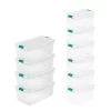 Sterilite 106 Qt Plastic Storage Container (4 Pack) and 64 Qt Box (6 Pack)