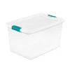 Sterilite 106 Qt Plastic Storage Container (4 Pack) and 64 Qt Box (6 Pack)