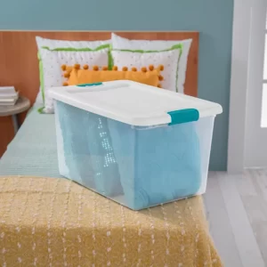Sterilite 106 Qt Plastic Storage Container (4 Pack) and 64 Qt Box (6 Pack)