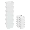 Sterilite 16 in. H x 13.13 in. W x 10 in. D White Plastic Cube Storage Bin 6-Pack