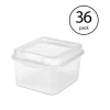 Sterilite Clear Plastic Flip Top Latching Storage Box Container w Lid (36 Pack)