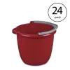 Sterilite Large 10 Quart Easy Pour Spout Pail with Handle, Red (24 Pack)