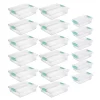 Sterilite Large Clip 5.5 Qt. Storage Box Container (6-Pack) + Small Clip Box (6-Pack)