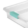Sterilite Large Clip 5.5 Qt. Storage Box Container (6-Pack) + Small Clip Box (6-Pack)