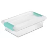 Sterilite Large Clip 5.5 Qt. Storage Box Container (6-Pack) + Small Clip Box (6-Pack)