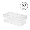 Sterilite Plastic FlipTop Latching Storage Box Container, Clear, 60 Pack