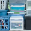 Sterilite White and Clear Countertop 3-Drawer Desktop Storage Unit (12 Pack)