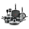 T-Fal Easy Care 12PC set GREY