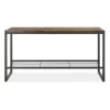 Whitmor Modern Industrial Entryway Bench Shoe Storage, Brown