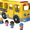 Fisher-Price Little People Toddler Learning Toy, Big Yellow School Bus Musical Push Toy