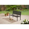 Mainstays Outdoor Durable Steel Bench - Black