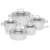 BergHOFF Essentials Manhattan 10-Piece Stainless Steel Cookware Set