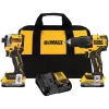 DEWALT DCK254E2 20V MAX Lithium-Ion Brushless Cordless 2 Tool Combo Kit with (2) 1.7Ah Batteries, Charger, and Bag