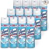 Lysol Disinfectant Spray, Sanitizing and Antibacterial Spray, For Disinfecting and Deodorizing, Crisp Linen, 19 fl oz (Pack of 12)