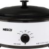 Nesco 4816-14 Porcelain Roaster Oven, 6 quart, White