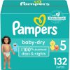 Pampers Baby Dry Diapers Size 5 132 Count