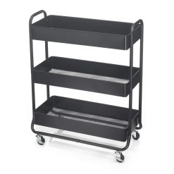 Simply Tidy Hudson Rolling Cart, Black