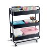 Simply Tidy Hudson Rolling Cart, Black