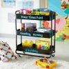 Simply Tidy Hudson Rolling Cart, Black